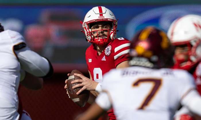 Logan Smothers 2022 Nebraska vs Minnesota football